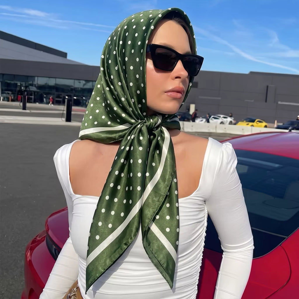 POLKA DOT HEAD SCARF - LIMITED COLOUR ALTERNATIVE